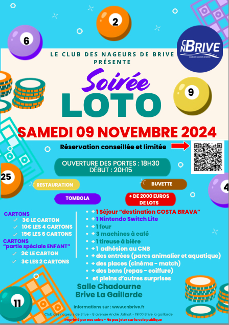 Informations places du loto