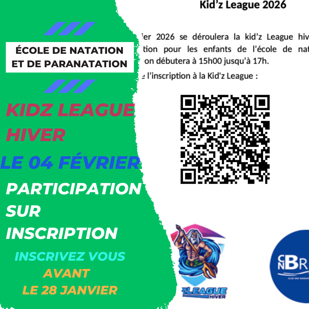 Animations à venir pour l'école de natation