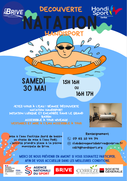 Découverte de la natation handisport
