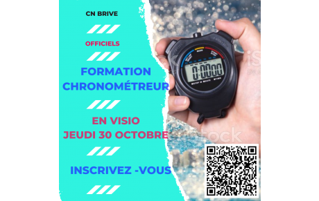 Formation &quot;Officiel chronométreur&quot;