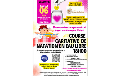 La CAUSS'FUN - course caritative le 6 juin à partir de 17h30